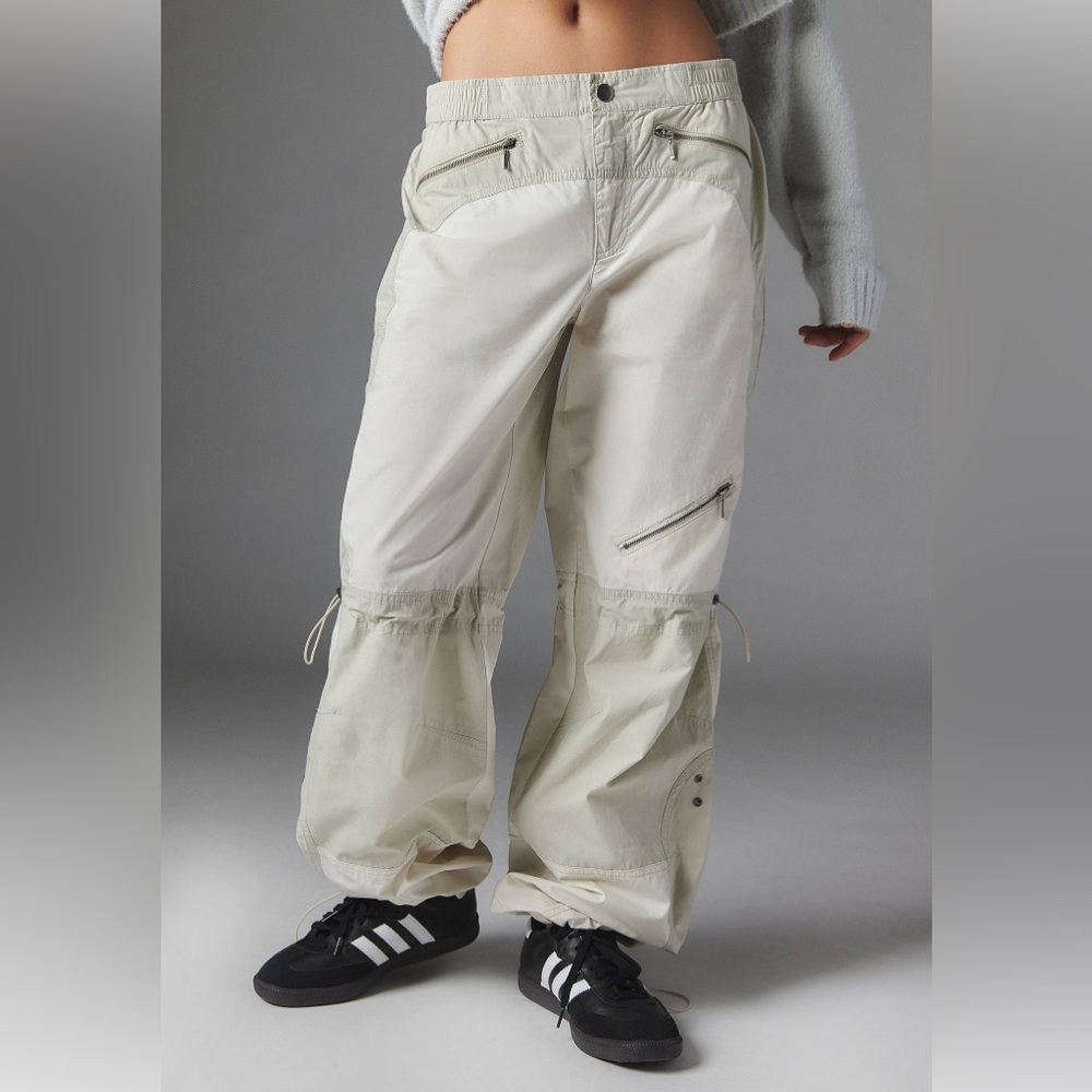 Silence + Noise Grey Lee Motocross Sage Streetwear Cargo Utility Pants Size S